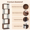 Freestanding Open Shelving Unit Space-Saving Decorative Display Shelves