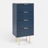OHS Ribbed Bedside Table Cabinet 3/4/5/6 Draw Nightstand Side Board