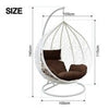 Hanging Egg Chair Rattan Garden Swing Chairs Patio Indoor Outdoor With Cushion