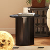 40CM/60CM Coffee Table Round Wood Side Table Sets With Hidden Storage Walnut