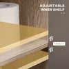 60x60cm Under-Sink Storage Cabinet w/ Adjustable Shelf 2 Doors Cabinet
