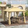 3(m) x 3(m) Patio Garden Metal Gazebo Marquee Party Tent Canopy Shelter Pavilion