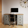 Computer Desk Home Office Laptop Study Writing Table Workstation Furniture Grey