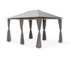 Outdoor Garden Gazebo Lilly 3x4 Grey