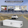 Truck Pickup Bed Aluminum Black Tool Box Trailer Storage w/ Lock Key