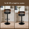 ALFORDSON 2x Bar Stool Swivel Wooden Backrest Gas Lift Dining Kitchen Pub Chair