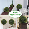 2Pcs Artificial Plant Topiary Ball,48CM Hanging Cedar Grass Ball for Garden