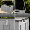Outdoor Garden Storage Box With Padlock 830L Weatherproof & Sit On Plastic Shed
