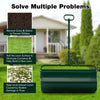 Metal Lawn Roller Push/Tow-Behind 113L Water/Sand-Filled Sod Roller Green