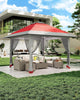 Pop Up Gazebo with Mosquito Net 13x13ft Portable UV-Resistant Waterproof Gazebo