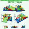 Inflatable Bounce Castle Large Slide w/Jumping House (Without Blower)