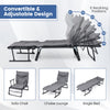 Lounge Sleeper Bed w/6-Position Adjustable Backrest