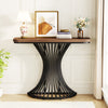 100cm Console Table, Industrial Entryway Sofa Table w/ Metal Base for LivingRoom