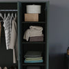 Modern Riano 3 Door Wardrobe Hanging Rail Clothes Storage Bedroom Furniture