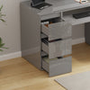 Dressing Table High Gloss Vanity Makeup Desk 6 Drawer Storage Home Computer Desk