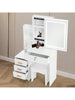 Dressing Table With Drawers Mirror Stool Set Makeup Desk Vanity Table Bedroom UK