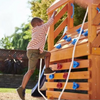 Large Wooden Swing Set Slides Rock Climbing Frame Little Tikes Panther Peak