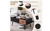Coffee Table With Storage Lift Top Up Drawer Shelf Wooden Living Room Furniture