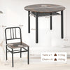 Industrial Space-saving Dinette Furniture 5 Piece Dining Table Set-Coffee