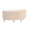 Bench With Storage SpaceUpholstered Bench With Velvet Storage Box