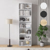 7 Tier Bookcase with Shelving Unit for Storage Bookshelf Living Room Office