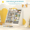 White Bookshelf Storage Shelf For Children's Reading Room Modern Open Storage