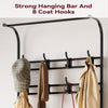 Hall Tree Coat Rack w/Bench,Storage Shelf,8Hooks,Freestanding Entryway Organiser
