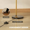 Arc Floor Lamp for Living Room, Free Standing Tall Lamp, Silver Tone