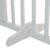 4 Panels Folding Pet Gate Freestanding Wooden Dog Fence Safety Barrier Divider