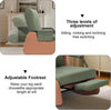 Upholstered Plush Rocking Recliner Accent Reading Chair w/ Footrest Side Pocket