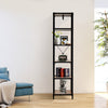 Wood Bookcase Bookshelf Plant Stand 6 Tier Shelves Shelving Storage Steel Frame