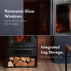 Electric Stove Heater 2000W Indoor Fireplace Log/Wood Burner LED Flame