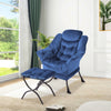 Comfy Lazy Chair with Footstool Relax Lounge Chair Accent Armchair Sofa Chair
