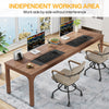 78.7 Inches Extra Long Computer Desk 2 Person Desk, Double Long Desk Workstation