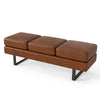 Salon Reception Bench Office Chair-Brown
