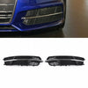 1 Pair Black Front Bumper Fog Light Cover Grilles For A6 C7 S-Line 2018