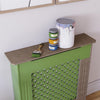 White Radiator Cover MDF Small Large Modern Wood Slat Grill Cabinet Furniture