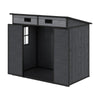 Plastic Garden Storage Shed Outdoor House Tool Shed Utility With Door & Window