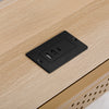 4ft6 Double Gold Metal Bed Frame with Drawer Storage Headboard Charging Station