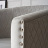 Tub Arm Chair Velvet Grey Luxury Statement Rivet Comfy Accent Armchair