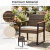 3-Piece PE Wicker Patio Furniture Set Outdoor Bistro Set