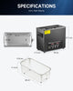 CREWORKS 6L Ultrasonic Cleaner Machine w Digital Timer Stainless Steel Basket