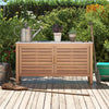 Patio Storage Cabinet 2-Door Storage Container with Faux Marble Top