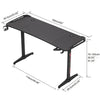 Oversized Large Gaming Desk Metal Frame Computer Table with Cable Tray Hook Hold
