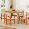 COSTWAY 120 CM Dining Table for 4-6 People Wooden Rectangular Table
