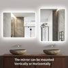 Bluetooth Bathroom LED Mirror With Demister Pad Touch Sensor Lights 600x800mm