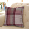 Warrington Tartan Checked Ring Top Eyelet Blackout Lined Curtain In Grey Or Red
