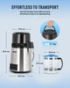 CO-Z 4L Pure Water Distiller Countertop 1750W Purifier Machine w Timer & Temp UK