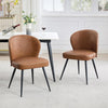 Set of 2 Home Kitchen Upholstered Dining Chair Sturdy Seating For Dining Room