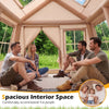 Inflatable Camping Tent for 4-6 People Portable Blow up Tent Pump Doors Outdoor